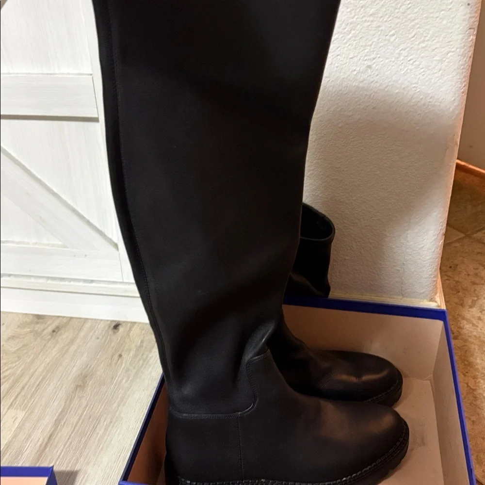 Vince Black Knee-High Boots
